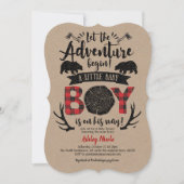 Kracht, Rustiek, Houthakker, Buffalo Plaid, Jongen Kaart (Voorkant)