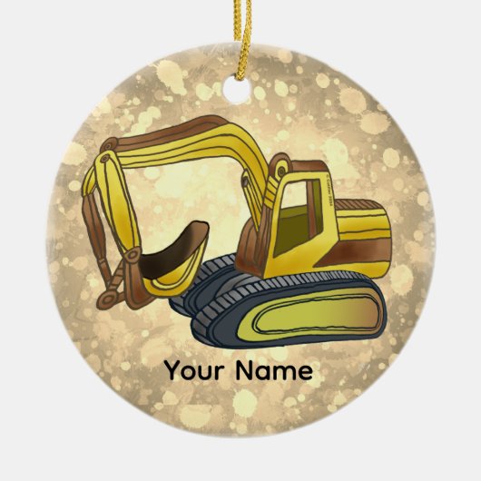 Kracht Shovel Keramisch Ornament (Voorkant)