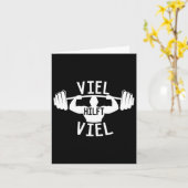 Kracht Sporten viel Hilft Viel 'Gezegde Workout Fi Kaart (Gele Bloem)