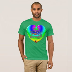 Kracht Stabiliteit Sereniteit Regenboog Hart T-Shi T-shirt