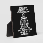 Kracht, Stand Tall - Gym, drukte, succes Fotoplaat (Voorkant)