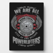 Kracht - STAP UP - Barbell Bord - Gym Fotoplaat (voorkant)