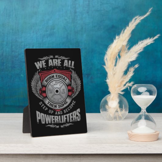 Kracht - STAP UP - Barbell Bord - Gym Fotoplaat (Zijkant)