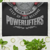 Kracht - STAP UP - Barbell Bord - Gym Theedoek (Gevouwen)