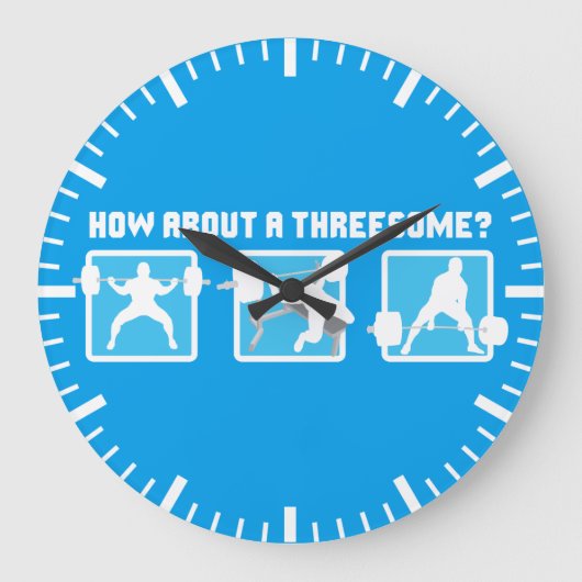 "Kracht tillen" - Vierkant, bank, deadlift Grote Klok (Voorkant)