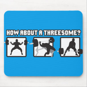 "Kracht tillen" - Vierkant, bank, deadlift Muismat