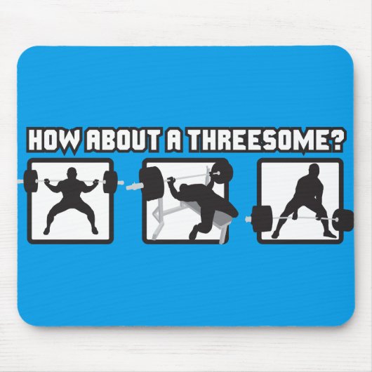 "Kracht tillen" - Vierkant, bank, deadlift Muismat (Voorkant)