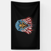 kracht van Amerika op 4 juli Spandoek (Verticaal)