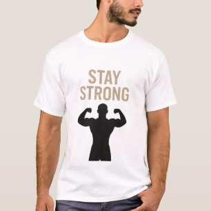 Kracht van Binnenuit – Motiverende Fitnessposter m T-shirt