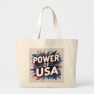 Kracht van de Amerikaanse Canvas tas - Patriottisc
