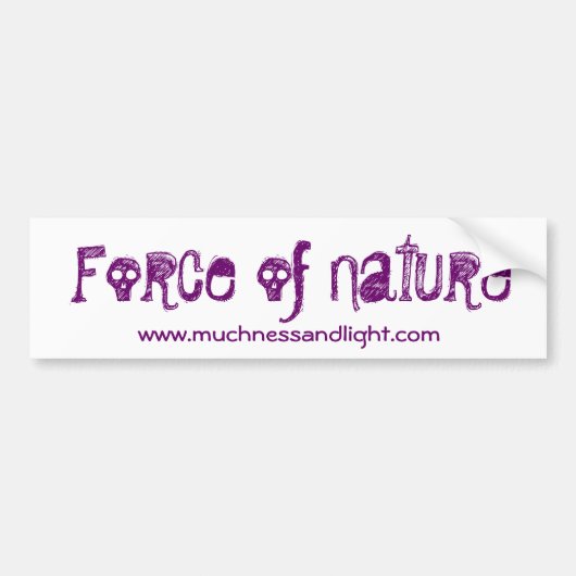 Kracht van de Bumpersticker van de Natuur (Voorkant)