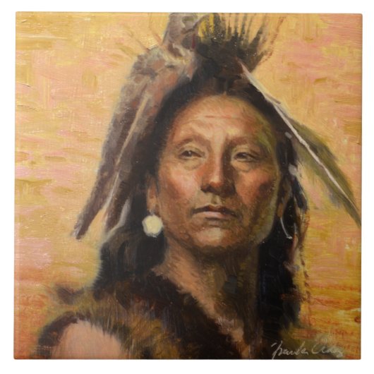 Kracht van de Hawk-keramische tegel Tegeltje (Voorkant)