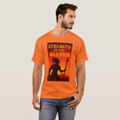Kracht van de krijger t-shirt (Voorkant volledig)