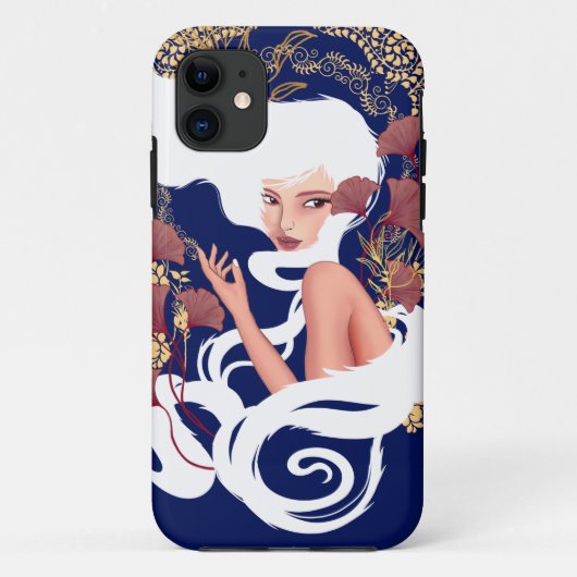 kracht van de kunst van de nieuwe bloemen Case-Mate iPhone case (Achterkant)