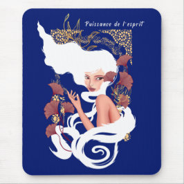 kracht van de kunst van de nieuwe bloemen muismat