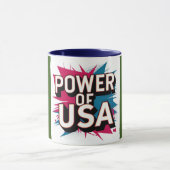 Kracht van de VS Mok - Bold American (Midden)