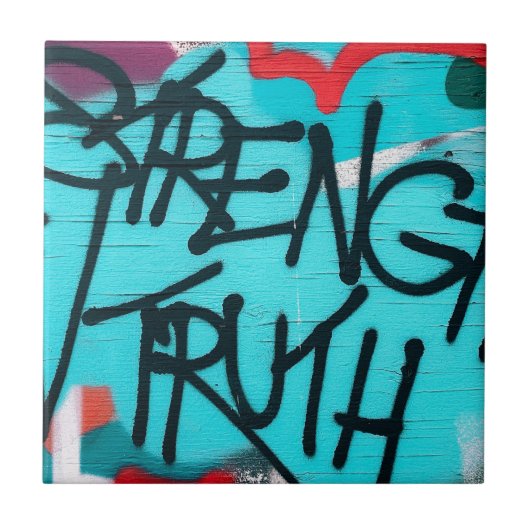 kracht van de waarheid tegeltje (Voorkant)