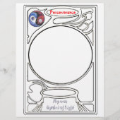 Kracht van doorzettingsvermogen briefhoofd (Voorkant)