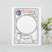 Kracht van doorzettingsvermogen briefhoofd (Staand voorkant)