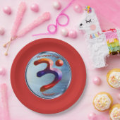 Kracht van doorzettingsvermogen papieren bordje (Feest)