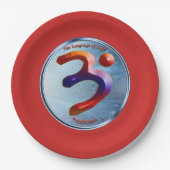 Kracht van doorzettingsvermogen papieren bordje (Voorkant)