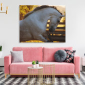 Kracht van een Andalusische merrie Canvas Afdruk (Insitu (Woonkamer))