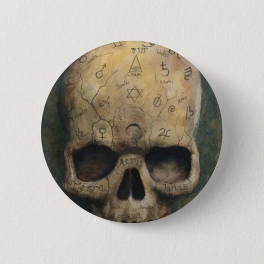 Kracht van een heks ronde button 5,7 cm (Voorkant)