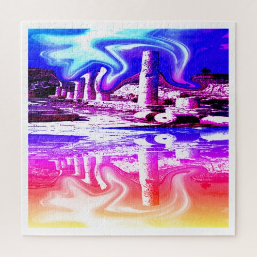 Kracht van een krijgersengel kunst legpuzzel (Verticaal)