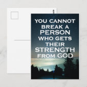 Kracht van God Ansichtkaart Briefkaart (Voorkant / Achterkant)