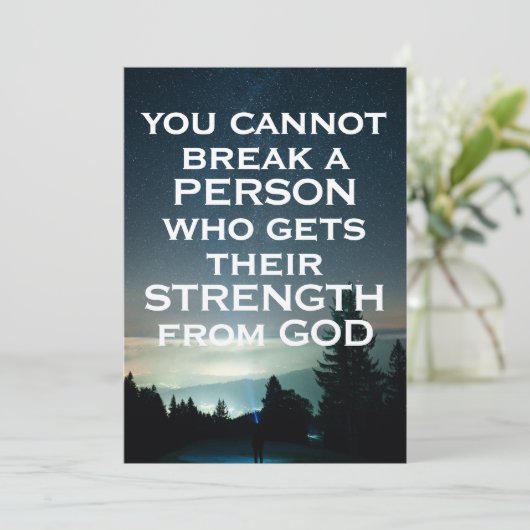 Kracht van God Kaart (Staand voorkant)