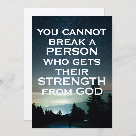 Kracht van God Kaart (Voorkant / Achterkant)