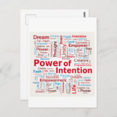 Kracht van het Woud van de Opdracht van de Opdrach Briefkaart (Voorkant / Achterkant)