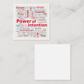 Kracht van het Woud van de Opdracht van de Opdrach Vierkante Visitekaartje (Voorkant / Achterkant)