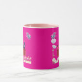 Kracht van leiderschap heet roze mok (Midden)