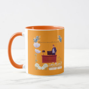 Kracht van leiderschap oranje mok