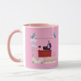 Kracht van leiderschap roze mok