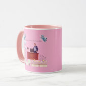 Kracht van leiderschap roze mok (Voorkant links)
