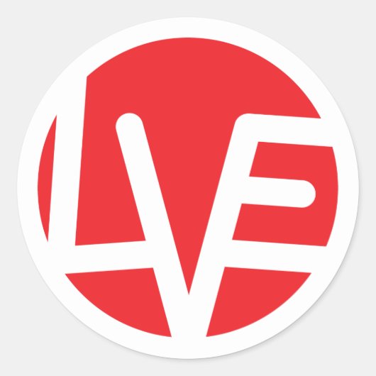 Kracht van Liefde 3" Classic Ronde StickersSl Ronde Sticker (Voorkant)