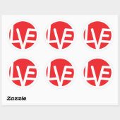 Kracht van Liefde 3" Classic Ronde StickersSl Ronde Sticker (Vel)