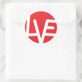 Kracht van Liefde 3" Classic Ronde StickersSl Ronde Sticker (Tas)