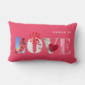 Kracht van Liefde Citaat Romantisch Heet Roze Jubi Kussen (Achterkant)