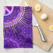 Kracht van Liefde Vrede Energie  Theedoek (Quarter Fold)