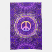 Kracht van Liefde Vrede Energie  Theedoek (Verticaal)