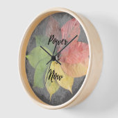 Kracht van nu - Wooden Lijst met wandklok (Hoek)