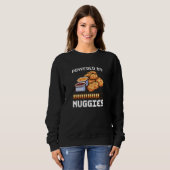 Kracht van Nuggies Pixalated Art Style Kip Nugge Trui (Voorkant volledig)