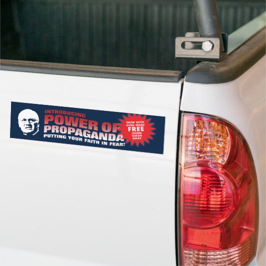 Kracht van propaganda bumpersticker (Op Truck)