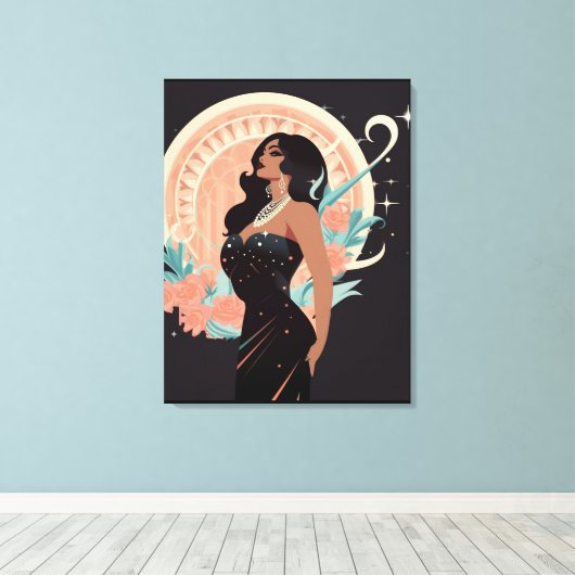 KRACHT VAN SCHOONHEID #1 CANVAS AFDRUK (Insitu (Houten vloer))