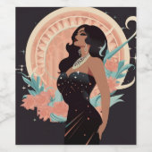 KRACHT VAN SCHOONHEID #1 WIJN ETIKET (Enkel label)