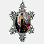 KRACHT VAN SCHOONHEID #2 TIN SNEEUWVLOK ORNAMENT (Links)