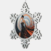 KRACHT VAN SCHOONHEID #2 TIN SNEEUWVLOK ORNAMENT (Rechts)